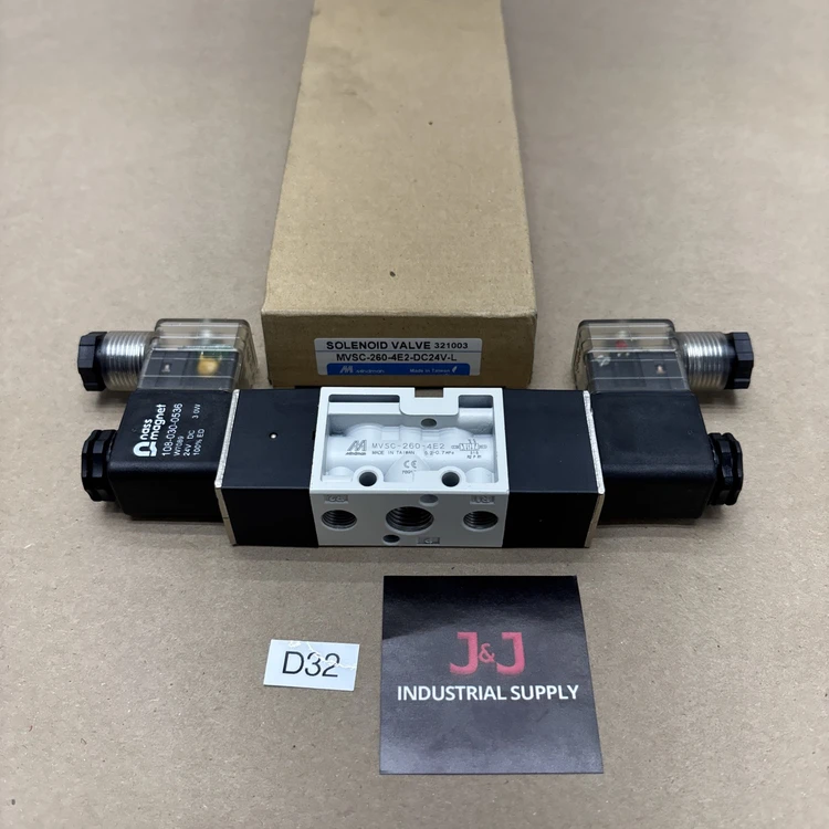 New | in-Stock MINDMAN MVSC-260-4E2-DC24V Valves/Fittings Indiana US | J&J Industrial Supply #1078531