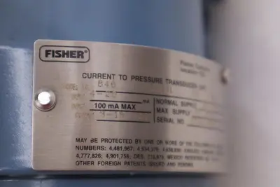 EMERSON FISHER MODEL 846 4-20mA 3-15 PSI PRESSURE TRANSDUCER - STOCK GF1033