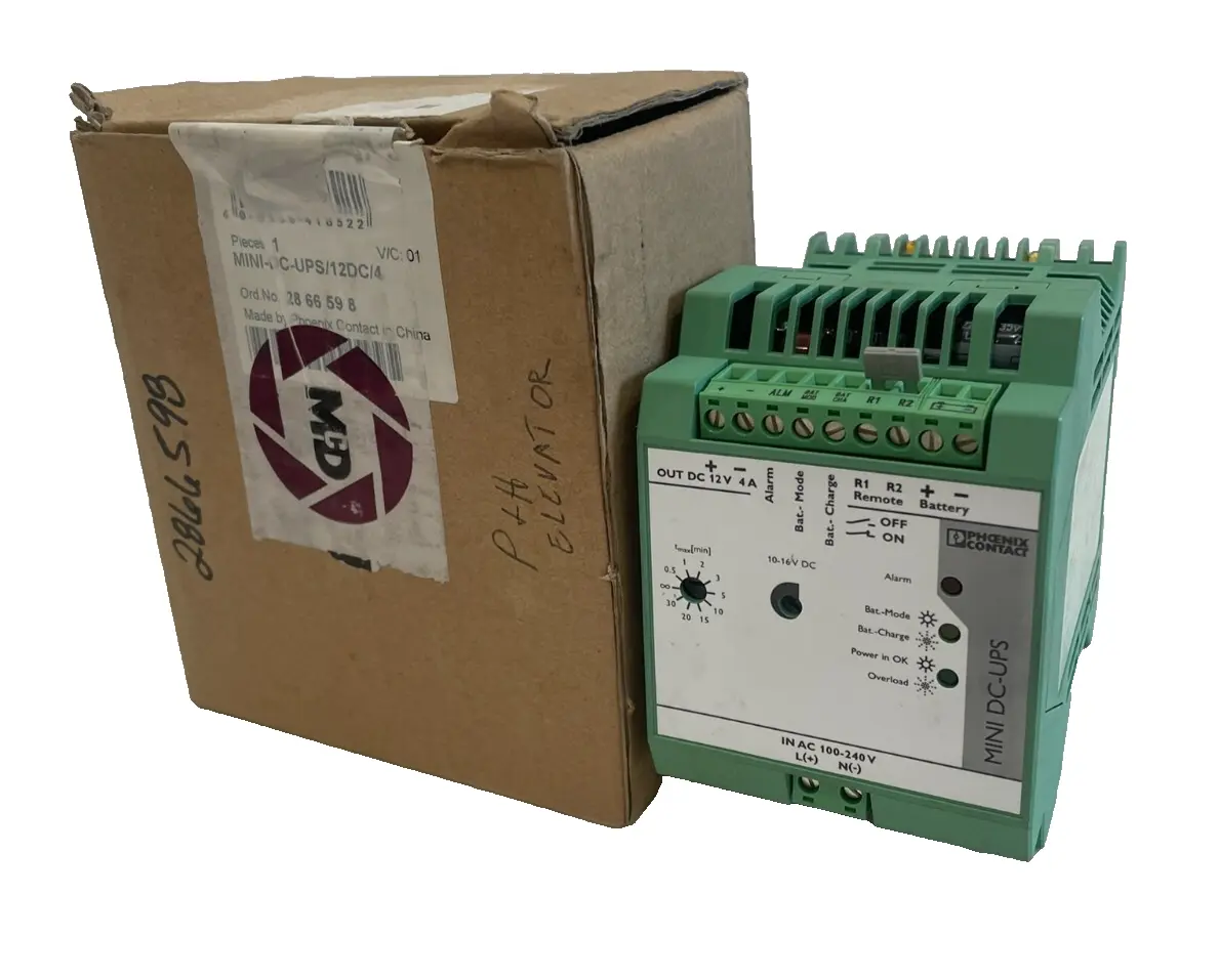 NEW PHOENIX CONTACT MINI-DC-UPS/12DC/4 POWER SUPPLY 2866598 MINIDCUPS12DC4