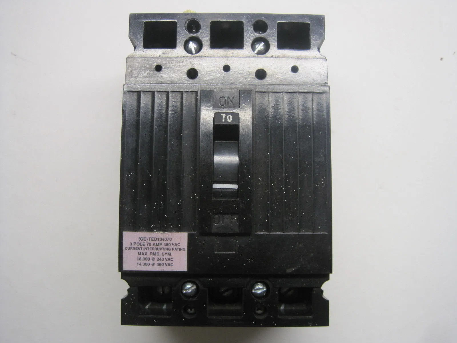 USED GENERAL ELECTRIC TED134070 CIRCUIT BREAKER