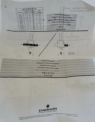 NEW EMERSON FLOW CONTROLS 009692