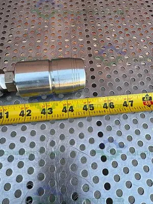 Unbranded Stainless Steel Braided Hose 45" w/ Swagelok Quick Release Fitting