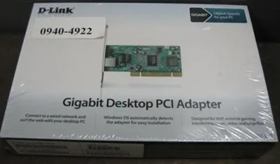 QTY. 1. D-LINK GIGABIT DESKTOP PCI ADAPTER, MODEL ...