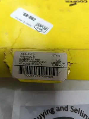 New | in-Stock COOPER BUSSMANN FRS-R-70 Miscellaneous Equipment (Electrical & Power) Ohio US | Surplus Asset Holdings #1309774