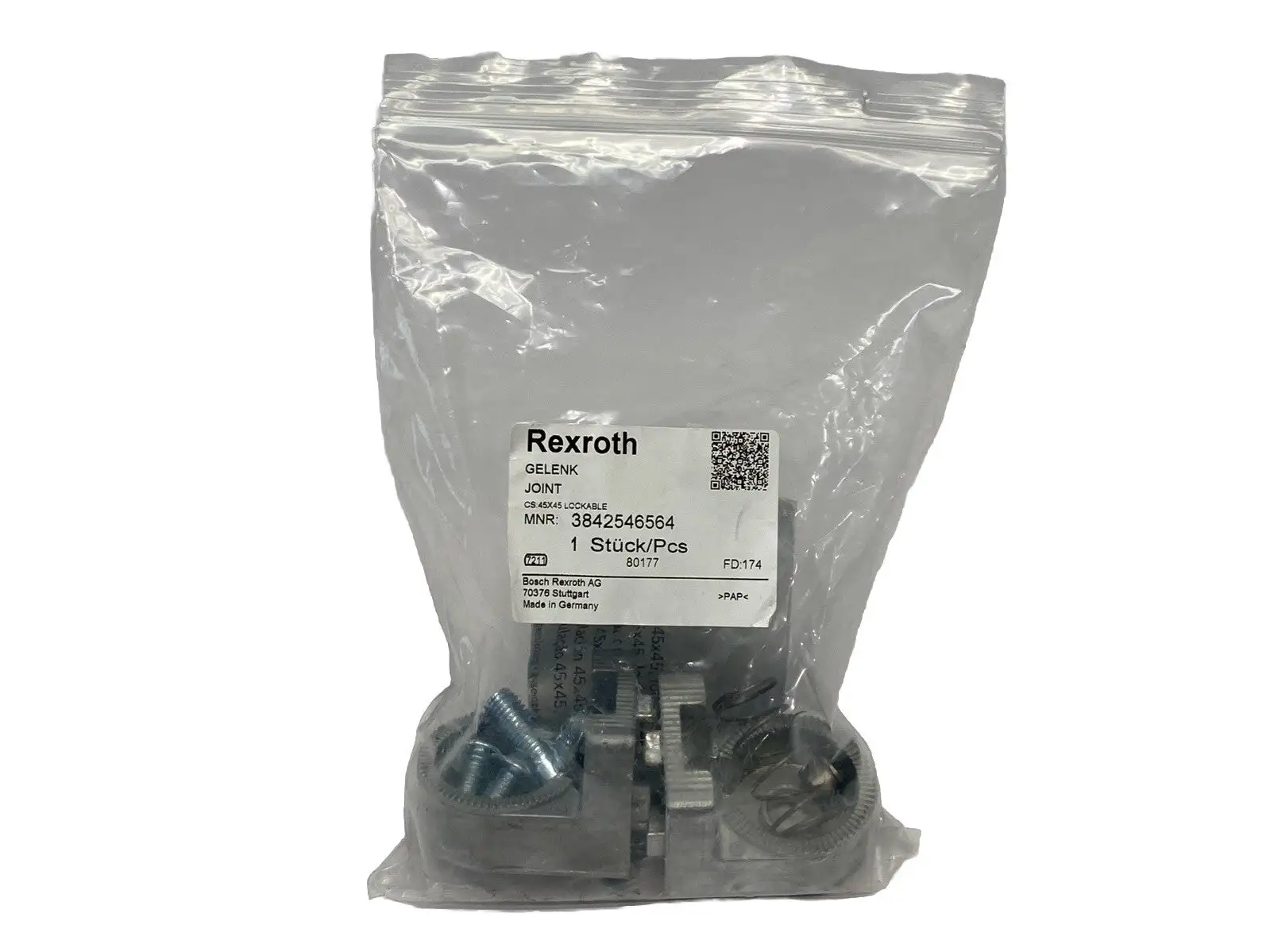 New | in-Stock Bosch Rexroth Profile Connection Joint 45X45 Lockable Conveyor Parts Michigan US | Maverick Industrial Sales #1414294