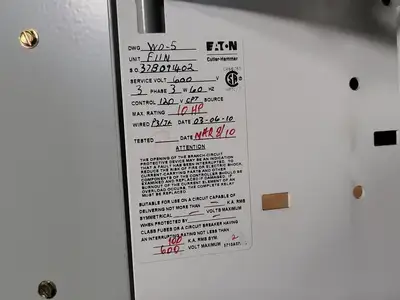 Used EATON SVX007A1-5A4N1 Switchgears British Columbia CA | Lenmark #240149