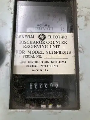 GE General Electric 9L26FBE023 Discharge Counter Receiving Unit