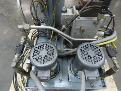 Marzocchi 1AD3AC Hydraulic Power Unit Dual Pump 5Gal Bladder 3/4Hp 230/460V 3Ph