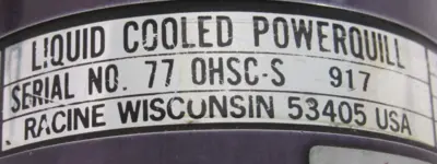 NEW PRECISE 117.7 OHSC-S LIQUID COOLED POWERQUILL 1177OHSCS