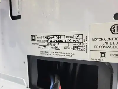 USED SQUARE D MODEL 6