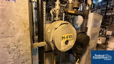 USED GEA 6.3 Sq Meter / 67 Sq Ft GEA Canzler Thin Film Evaporator, 904L S/S, 3.2/16 Bar