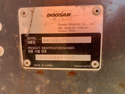 Used 2017 DOOSAN DX140 LCR-5 Crawler Excavators | Abele Tractor #1342774