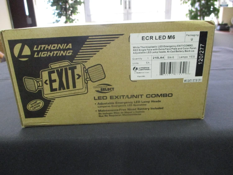 New | in-Stock Lithonia Lighting ECR LED M6 Safety Equipment Arizona US | ASSET CONVERSION SPECIALISTS, INC. #324901