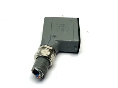 19 20 010 1540,09 20 010 2612 | Harting 19 20 010 1540 Hooded Insert Connector Male 09 20 010 2612 - Used