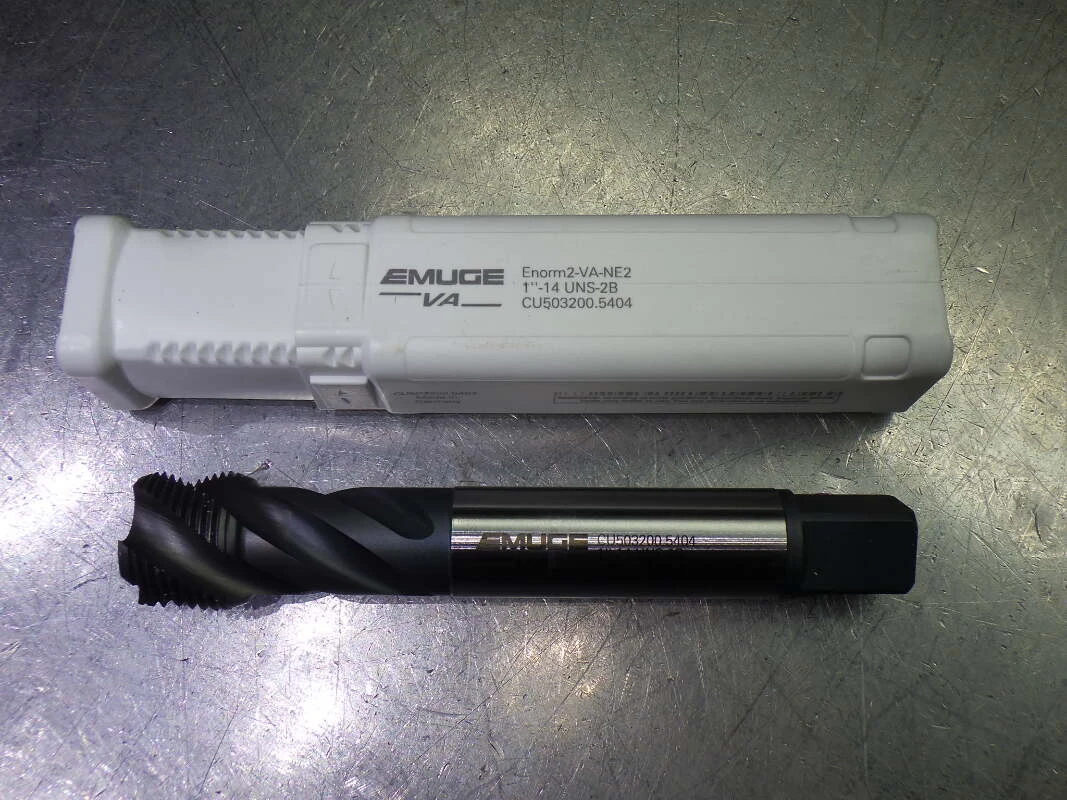 Emuge 1-14 2B 4 Flute HSS SF Bottom Tap .60" Shank CU503200.5404 (LOC987B)