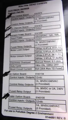 NEW RITE-HITE 850.6980 DOK-COMMANDER 8506980