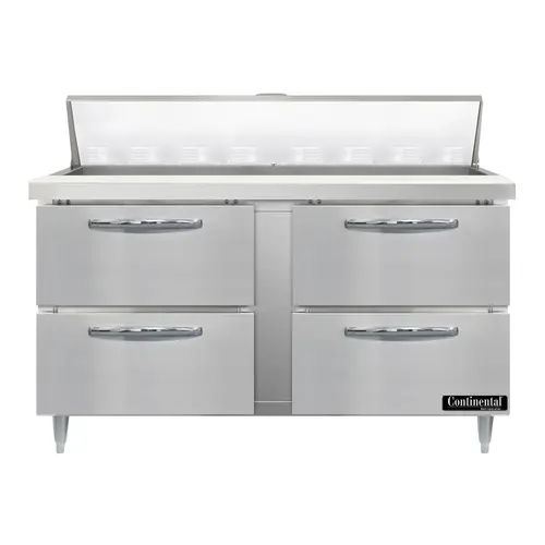 Continental D60N16-D 60" Designer Line Sandwich/salad Prep Table W/ Refrigerated Base, 115v