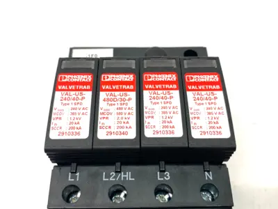 USED PHOENIX CONTACT SURGE PROTECTION DEVICE 4-CHANNEL