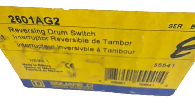 NEW SQUARE D 2601AG2 REVERSING DRUM SWITCH SER. B