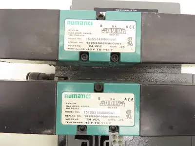 Numatics MK15 Pneumatic Solenoid Valve 3-Pos 24VDC Flexiblock 3-Station Manifold