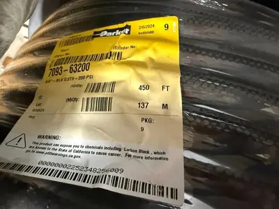 Parker 7093-63200 GST II Air & Water Hose 5/8"ID,.97 OD, Black,200 PSI 450 ft RL