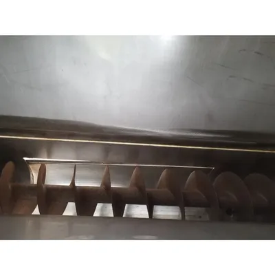 Used Stainless Steel Anderson & Dahlen Bin with 9" dia. x 7.5' L Screw Feeder