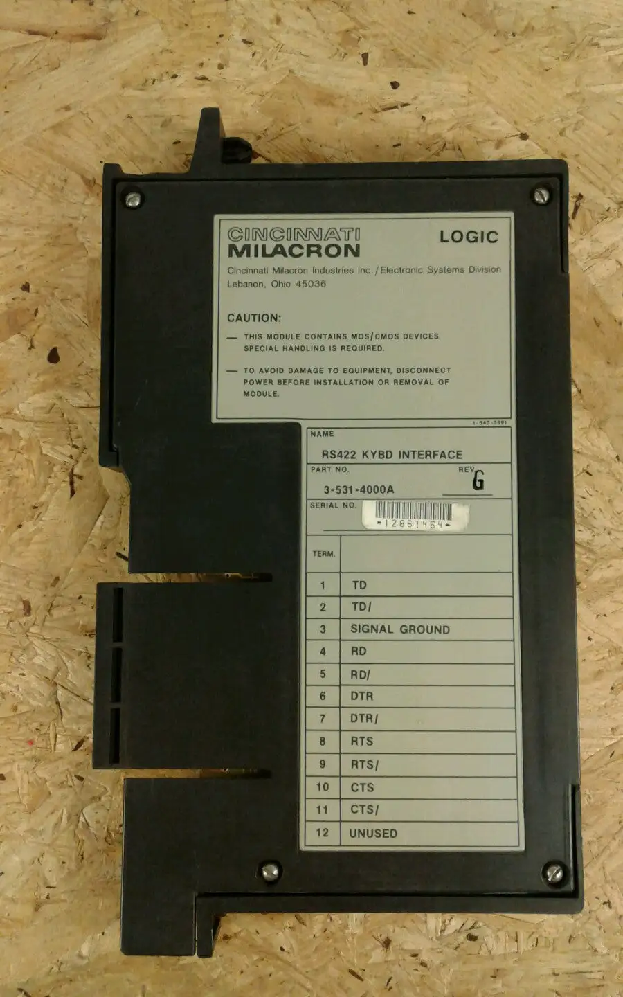 Used Cincinnati Milacron 3-531-4000A I/O Boards & Replacement Parts South Carolina US | Palmetto Automation #1159316