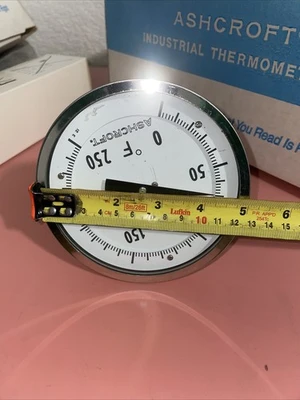 ASHCROFT BI-Metal Thermometer 5” Steam Fast Shipping +Warranty,(NIB)