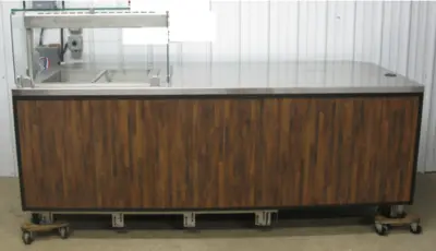 124-0067 Amtekco 8′ Hot Food Merchandiser and Undercounter Cooler-2019