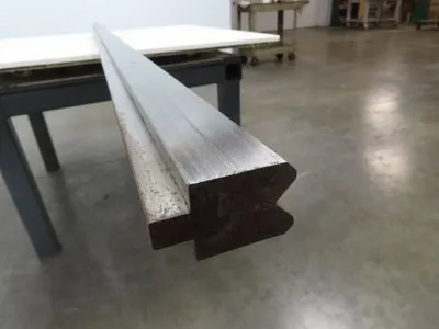 Press Brake Die 120-1/2" Long 90° V 1/2" Tang 1-13/32" W 1-3/4" H 3/4x11/32" V