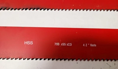 Lot of 2 Machine saw blade K HSS 700x55x2.5 4Z Precision Kasto HSS Knife