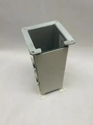 USED HOFFMAN NVENT HINGED COVER WIREWAY SECTION 4 X 4 X 12" PAINTED WHITE