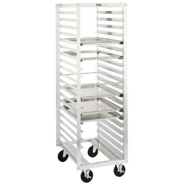 New | in-Stock Metro Old Stock Metro RD3N 20 Pan End Load Mobile Bun / Sheet Pan Rack on Casters Racks/Shelving Illinois US | Falcon Restaurant Supply #1375792