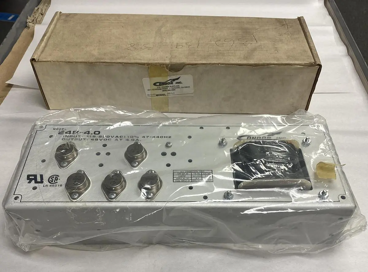 New | in-Stock CONDOR E48-4.0 Miscellaneous Equipment (Electrical & Power) | Surplus Asset Holdings #1197832