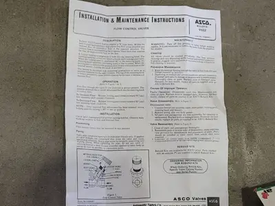 USED ASCO V022A001