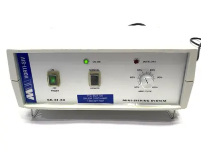 USED MM INDUSTRIES/ VORTI-SIV ULTRASONIC MINI-SIEVING SYSTEM CONTROLLER