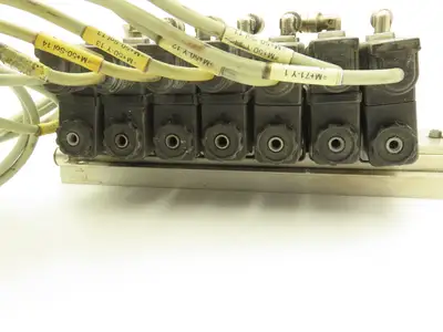 Vektor AG VP8100196 12-Station Manifold w/Herion Pneumatic Solenoid Valves 24VDC