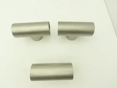 2-1/2" OD Tee Butt Weld Adapter Stainless Steel Tumble Finish A = 3 Lot of 3