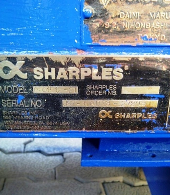 Sharples P3000 Super-D-Canter centrifuge, 316SS.