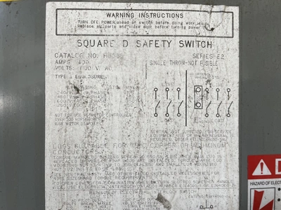 USED SQUARE D /CAT. NO: H-365