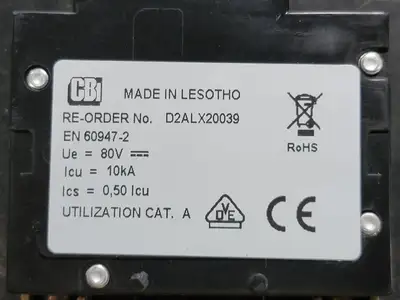 USED CBI ELECTRIC D2ALX20039