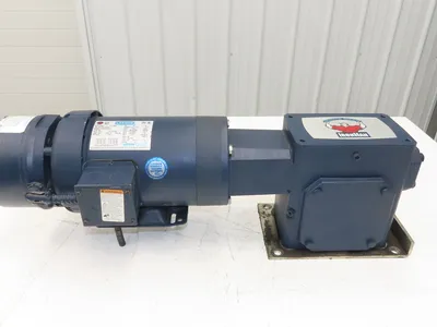 Leeson G121051.00 Brake Gear Motor 1.5Hp 230/460V 3PH Ironman 40:1 Reducer 44rpm