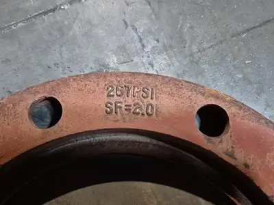 8" Class 150 Pipe Flange SDR7, SF=2.0, A536 GR65/45/12
