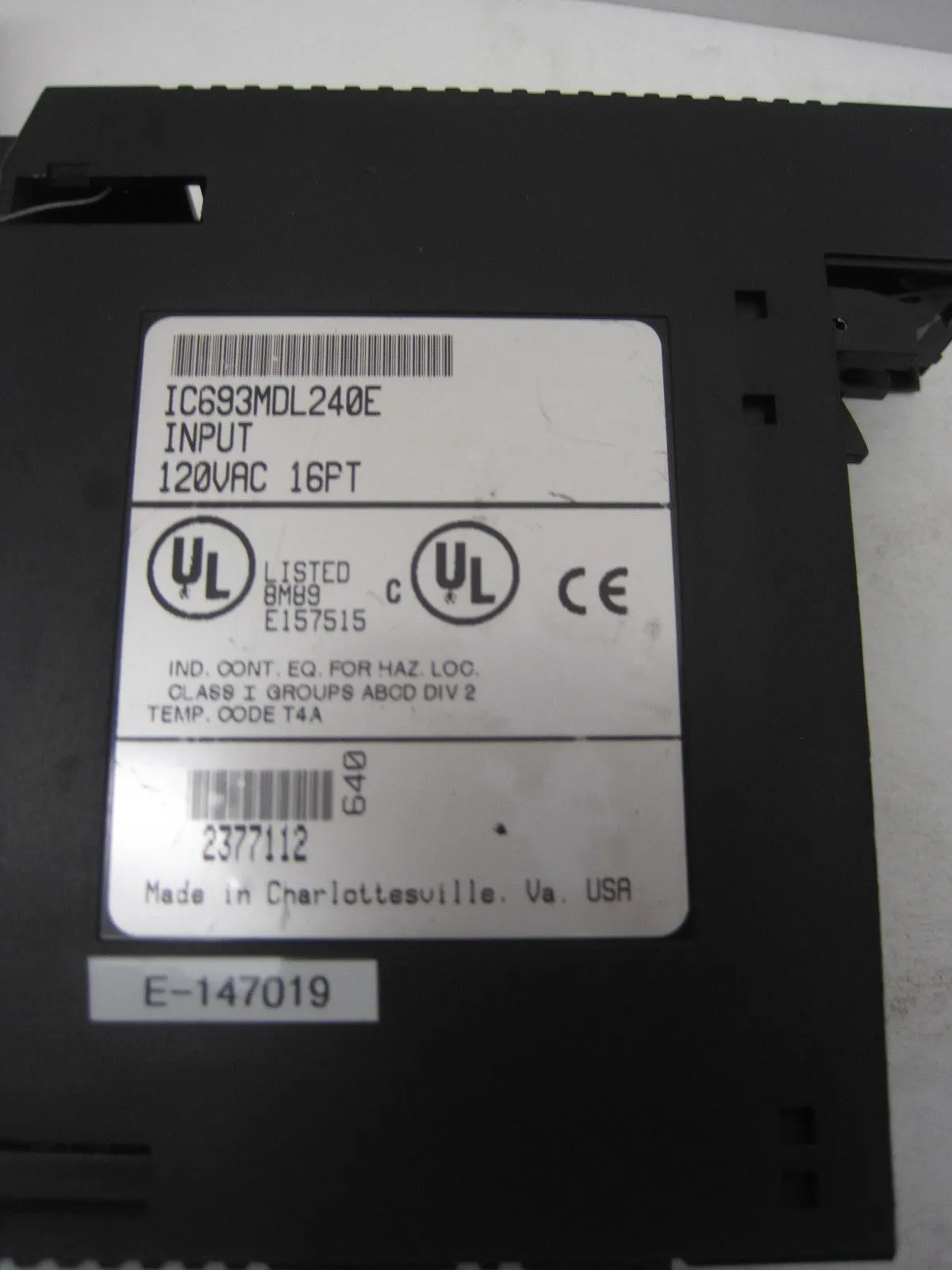 USED GE FANUC IC693MDL240E INPUT MODULE