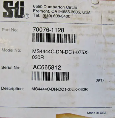 NEW STI 70076-1128 LIGHT CURTAIN SET 43531-0440 43530-0440 MS4444X MS4444R