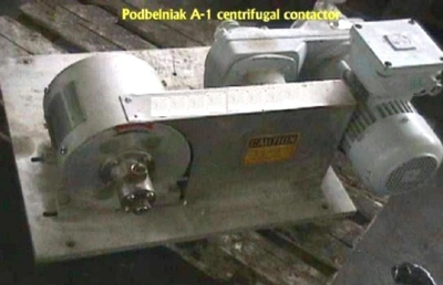 Podbielniak A-1 centrifugal contactor, 316SS.