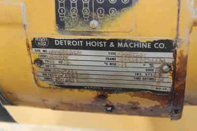 Detroit Hoist 15 Ton Bridge Crane
