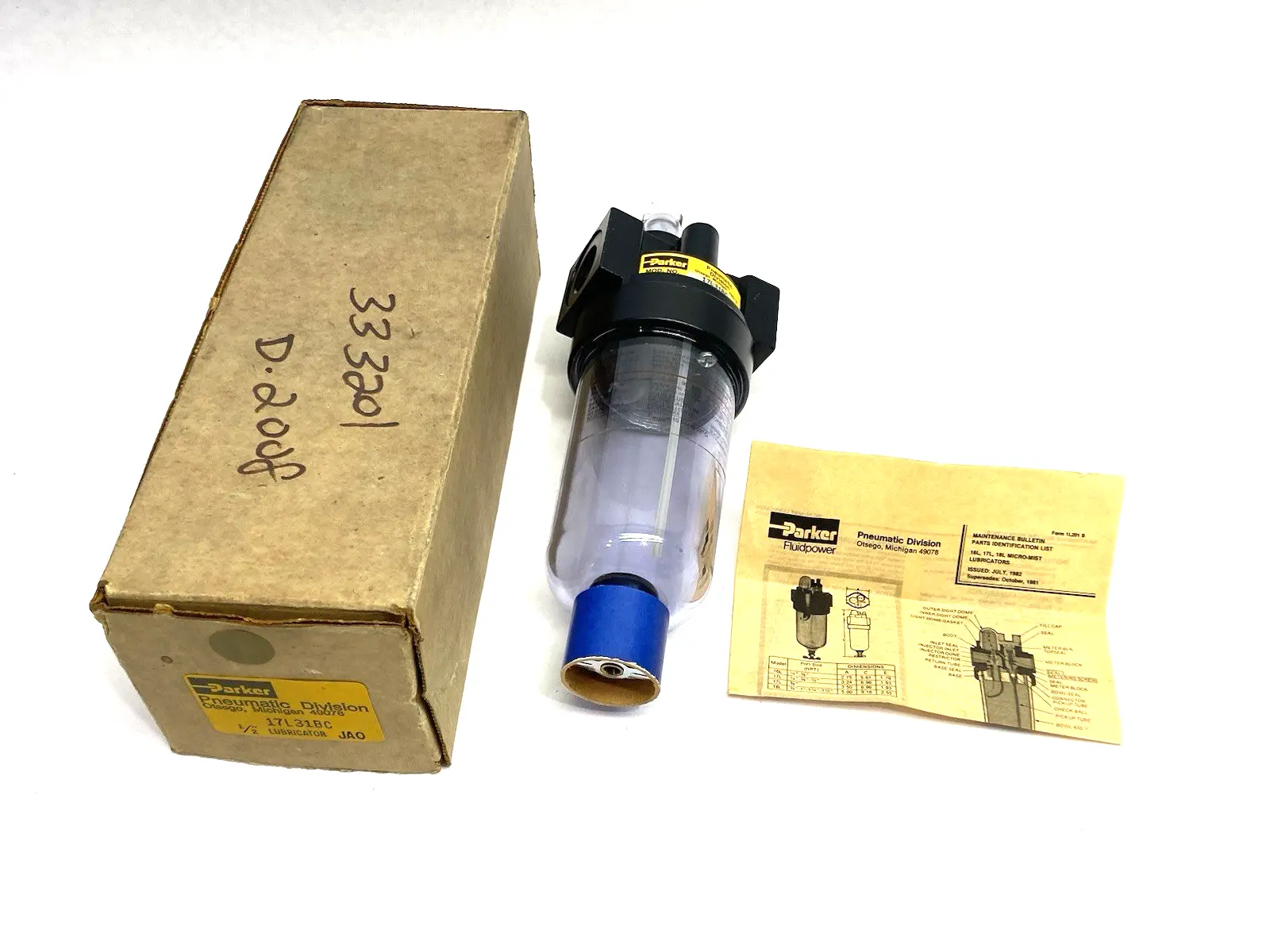 USED PARKER MODULAR LUBRICATOR 1/2"