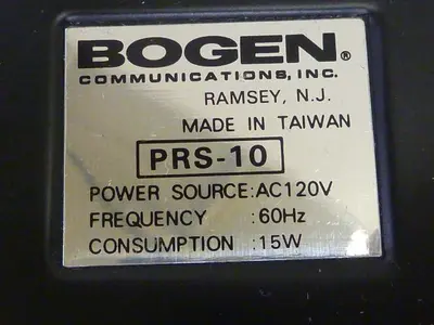 USED BOGEN COMMUNICATION PRS-10