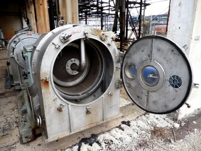 Krauss-Maffei SZ 70-1 pusher centrifuge, 316SS.